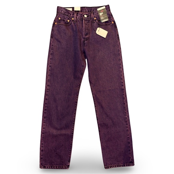 Levi's® Premium 501® ‘90S Women’s Colored Denim Jeans in Chroma Acid Purple - Picture 14 of 16
